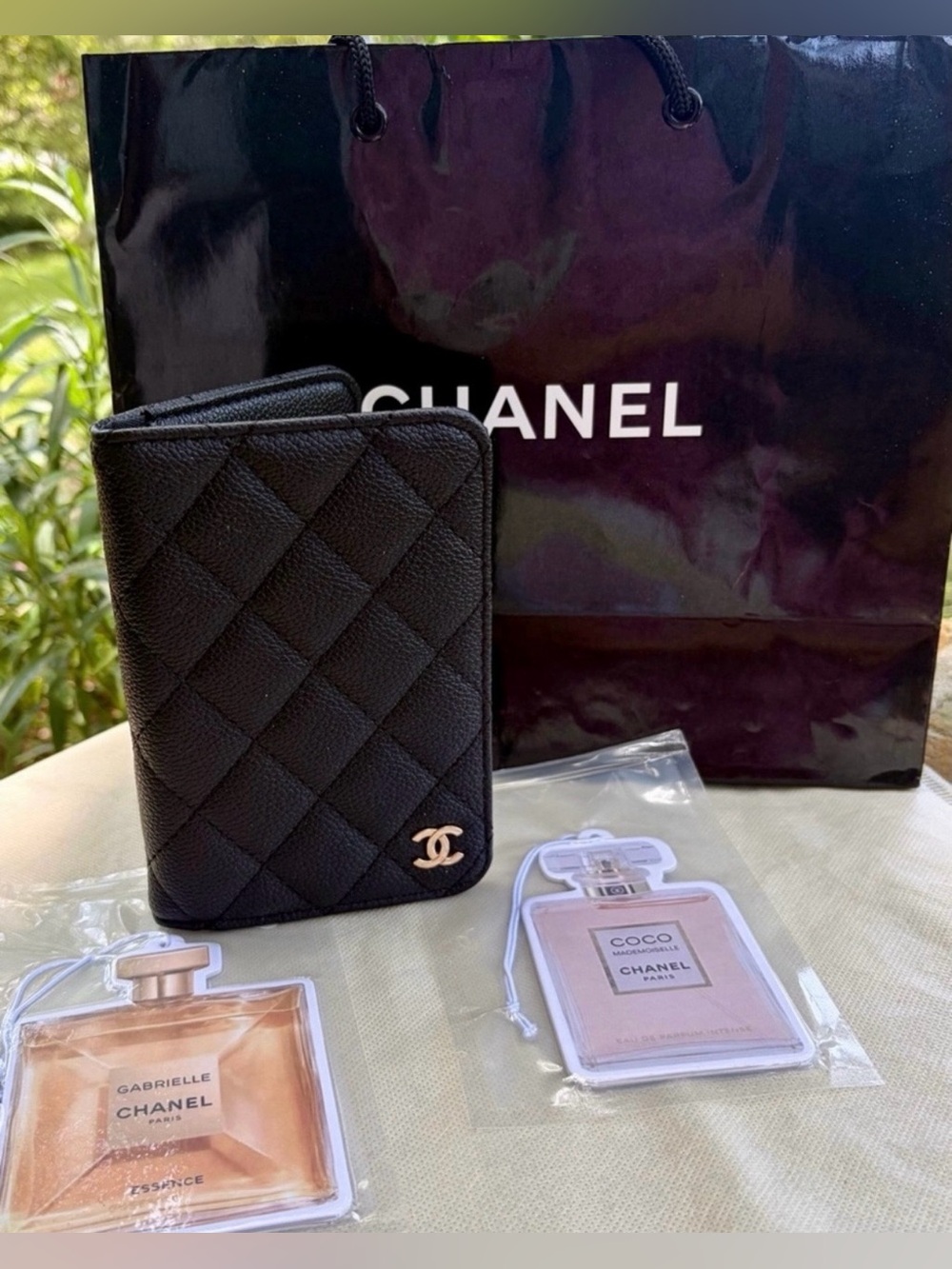 Rare Auth. CHANEL Shopping Bag. No tears/rips. Includes  New CHANEL VIP Items